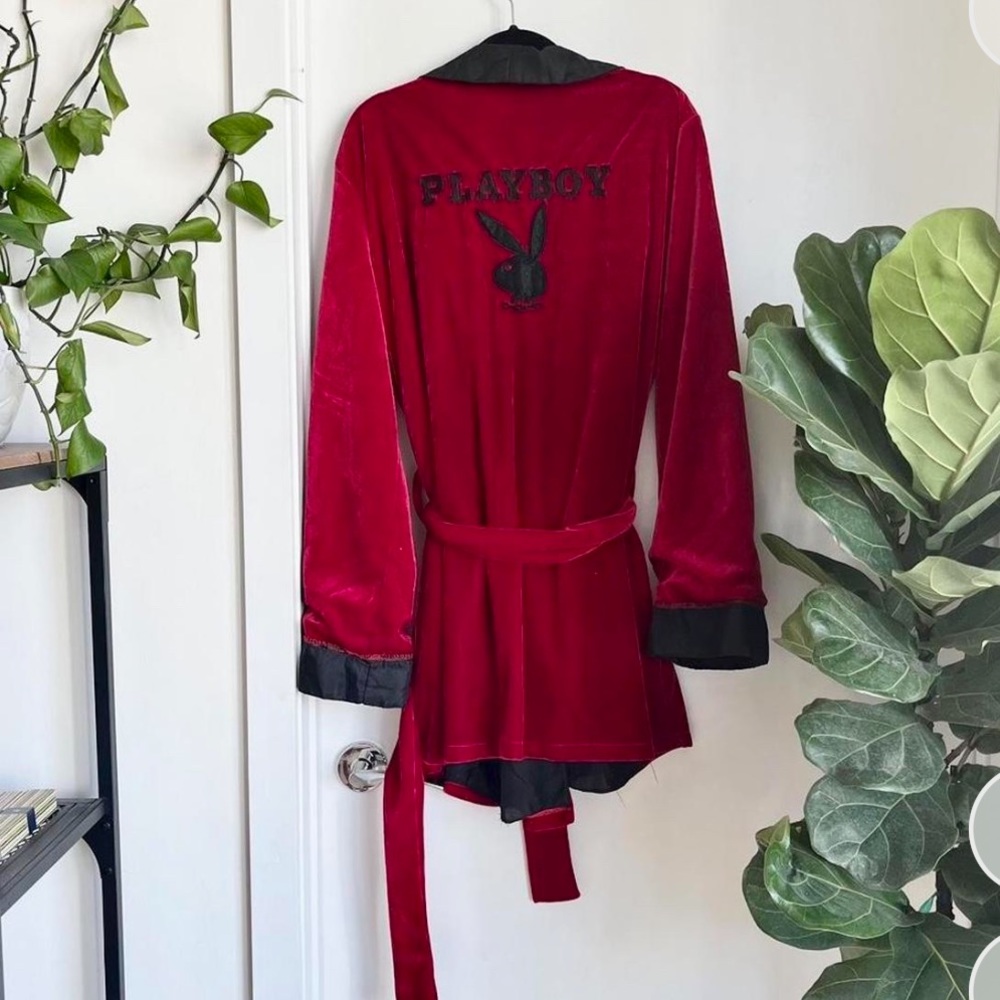 Playboy Hugh Hefner Smoking Halloween Costume Robe